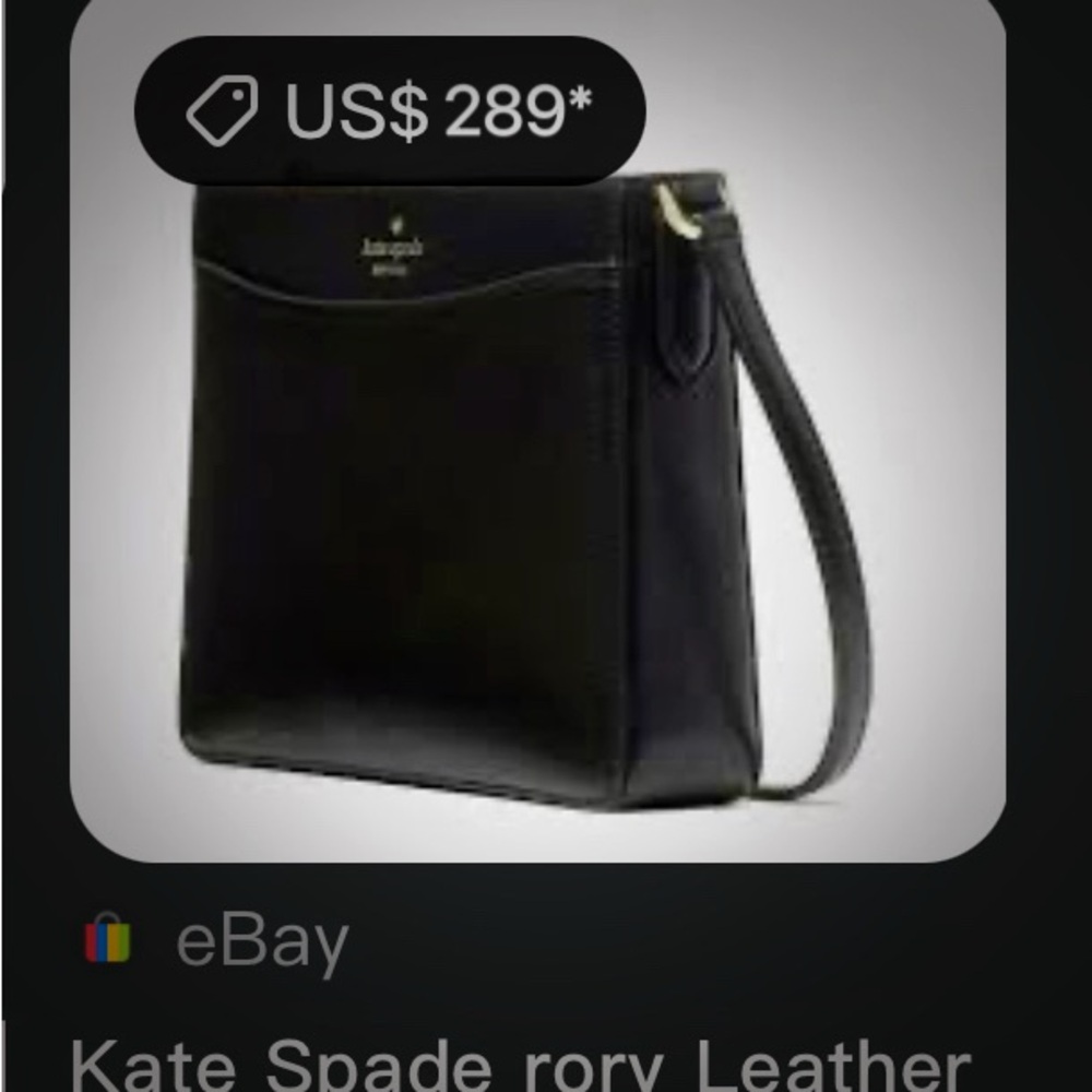 Vintage Y2K Kate Spade Elegant Black Crossbody Bag new without tags - Picture 3 of 17